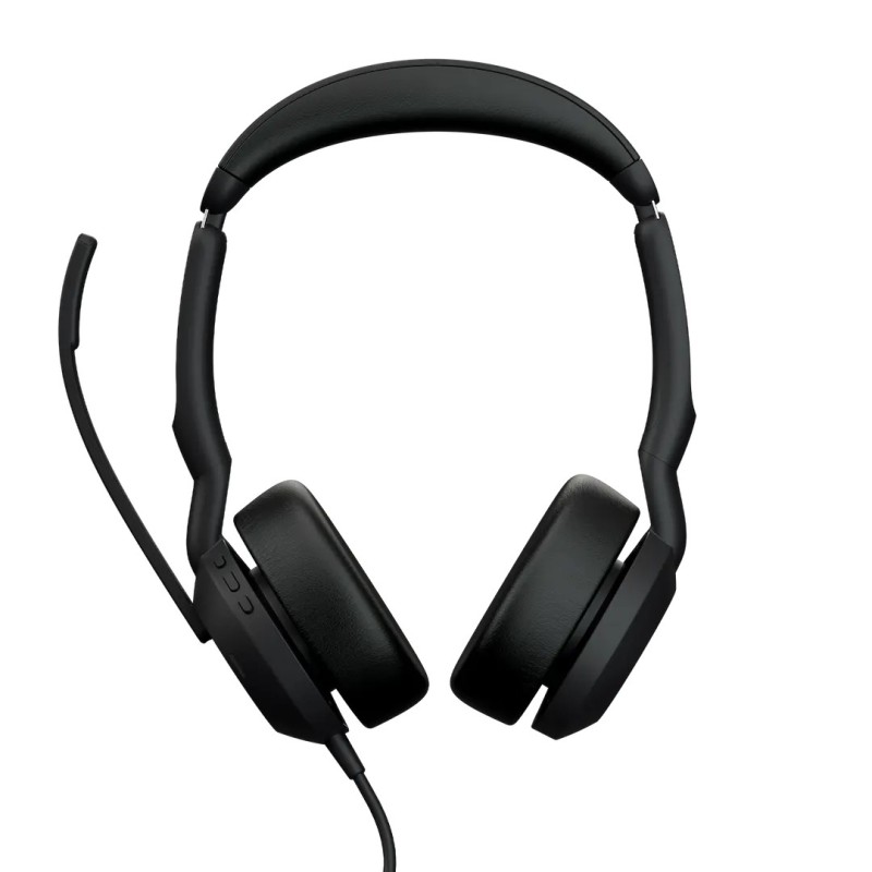 Jabra Evolve2 50 UC Stereo Kablet Høretelefoner Sort